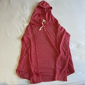 Red waffle hoodie